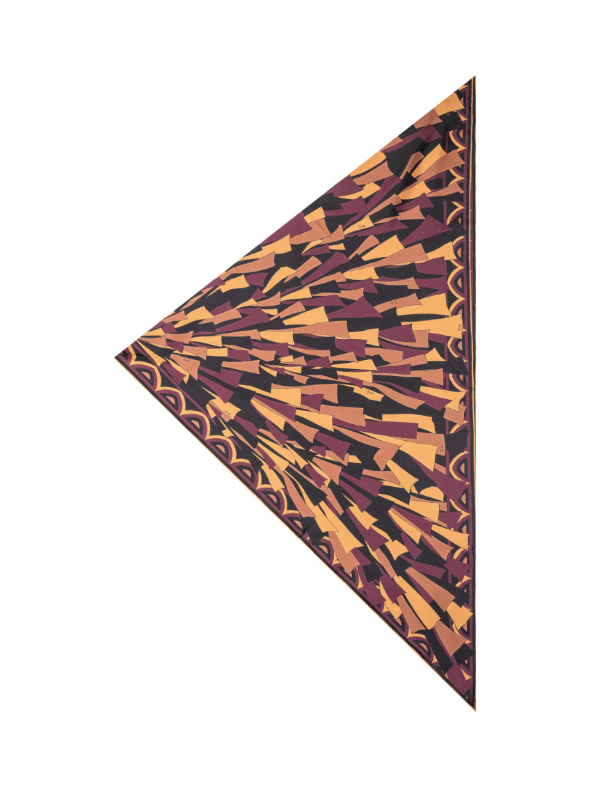 Multicolor Printed Triangular Scarf 2