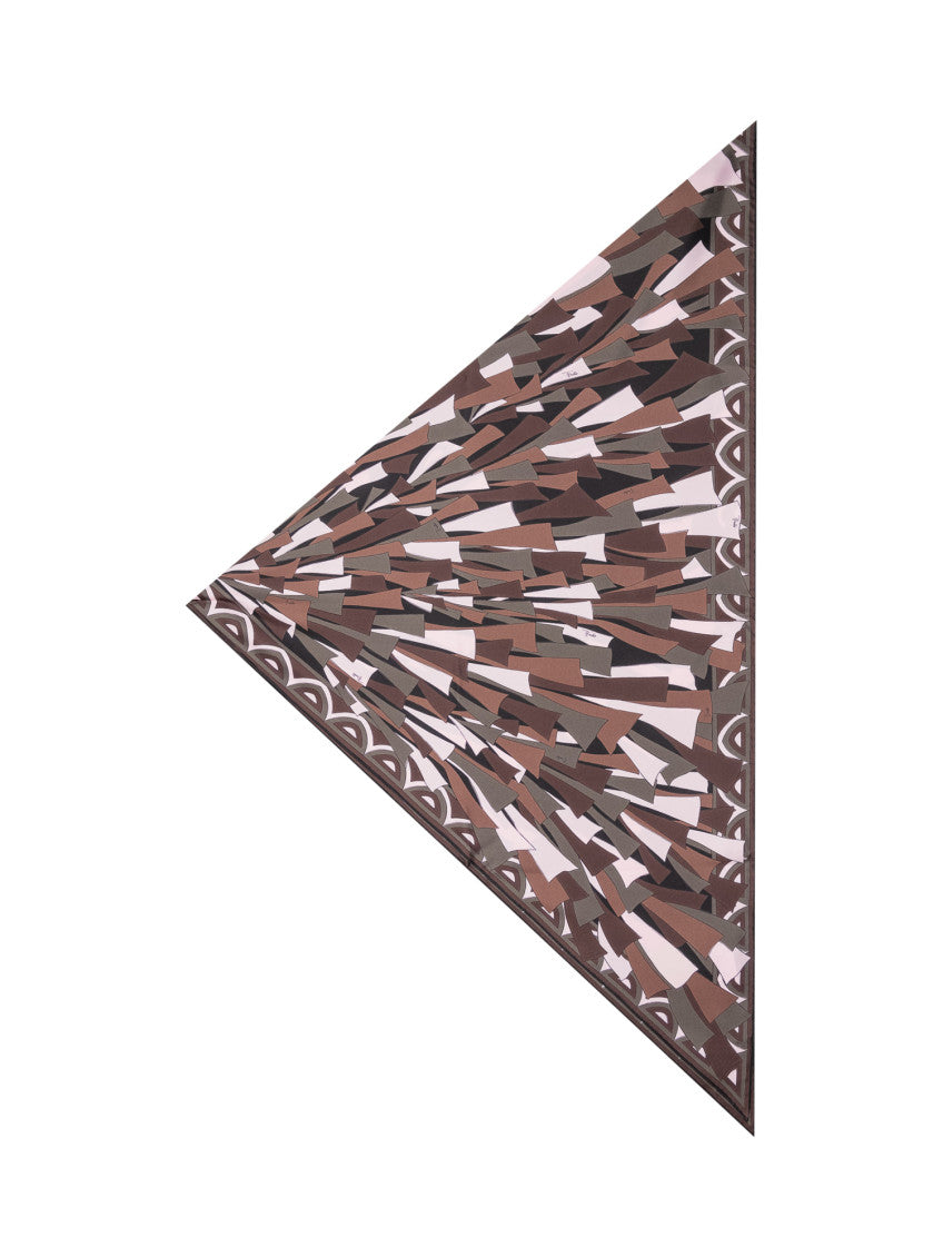 Multicolor Printed Triangular Scarf 2