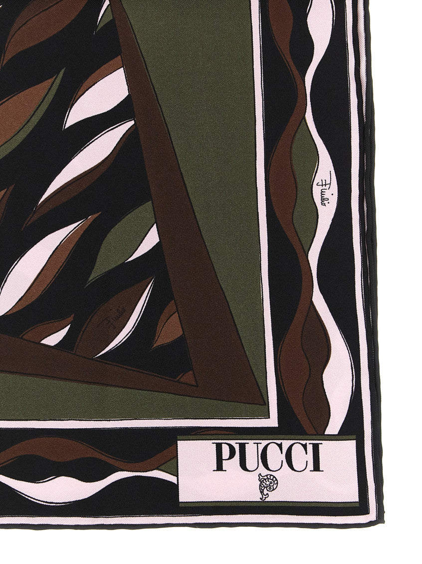 Brown Abstract Pattern Scarf 2