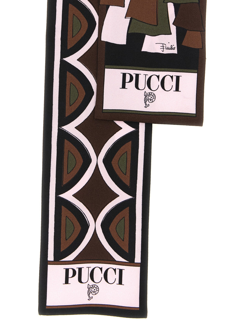 Brown Printed Bandana Scarf 3