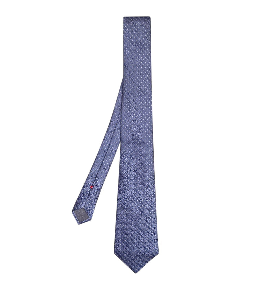 Blue Geometric Pattern Tie 1