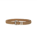 Beige Braided Buckle Belt 1