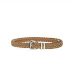 Beige Braided Buckle Belt 1