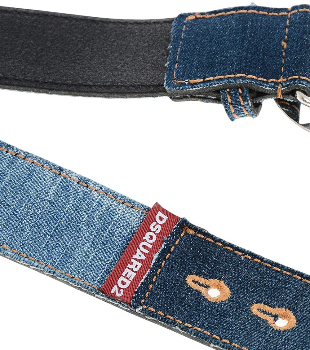 Blue Logo Buckle Belt 4