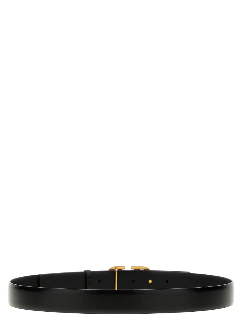 Black V Logo Signature Belt 2