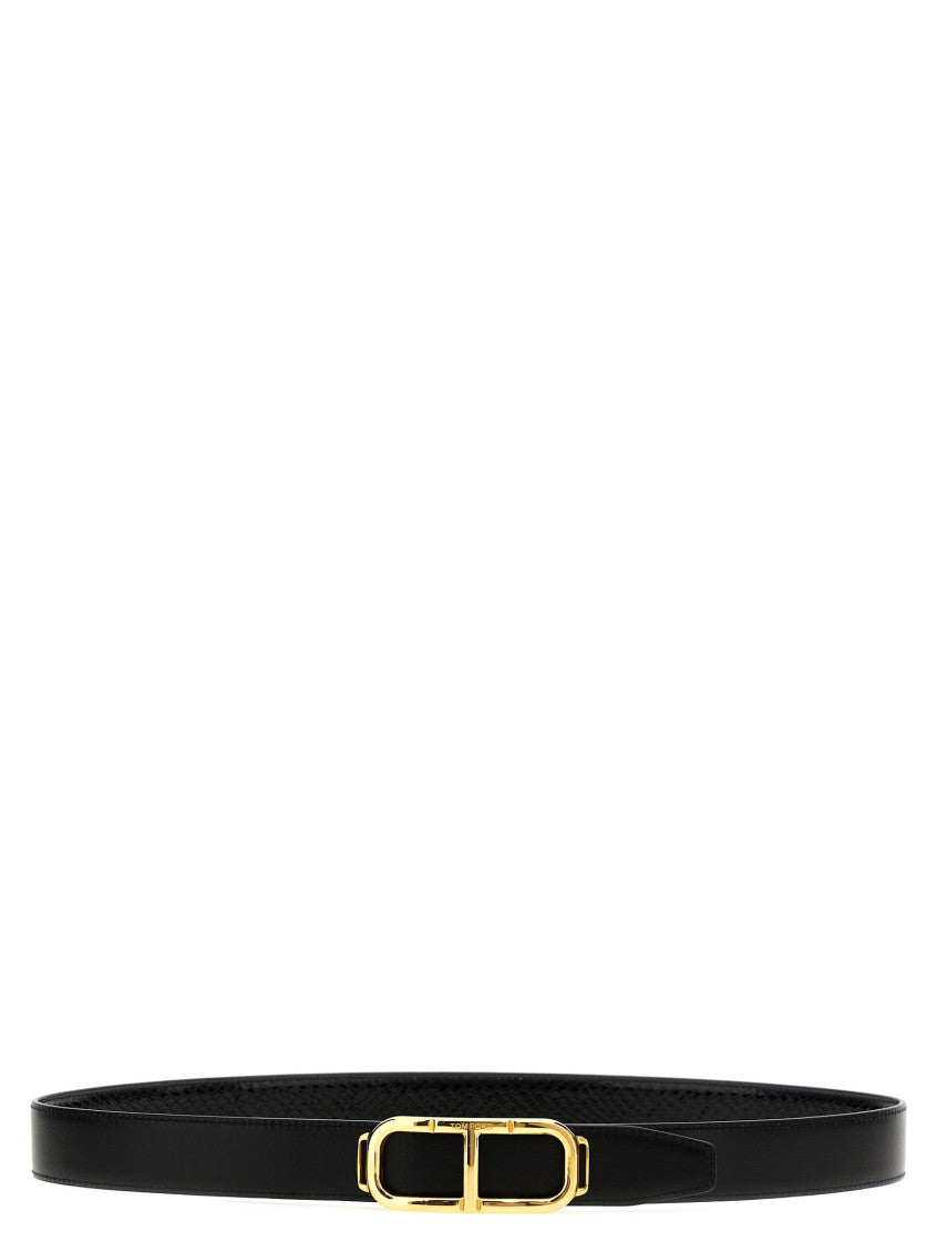 Black Logo reversible belt 2