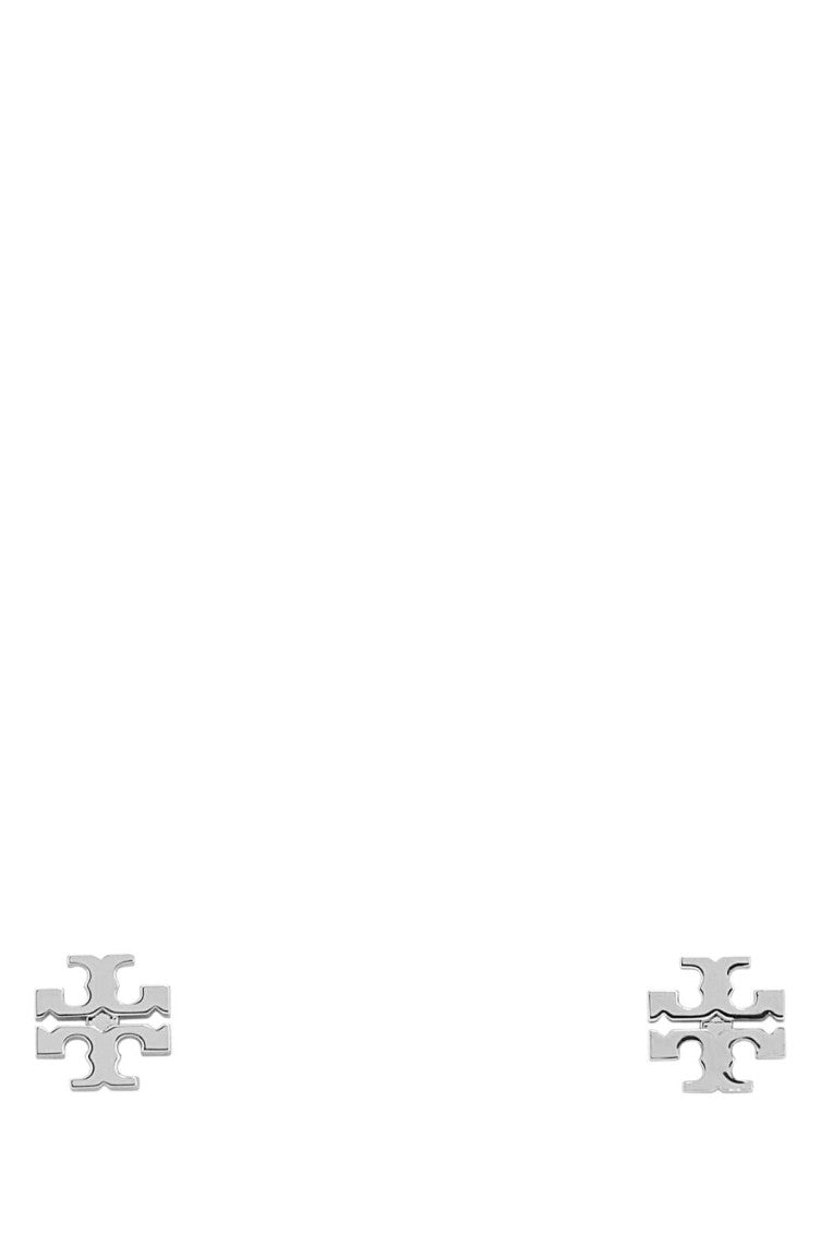 Silver Logo Earrings 1