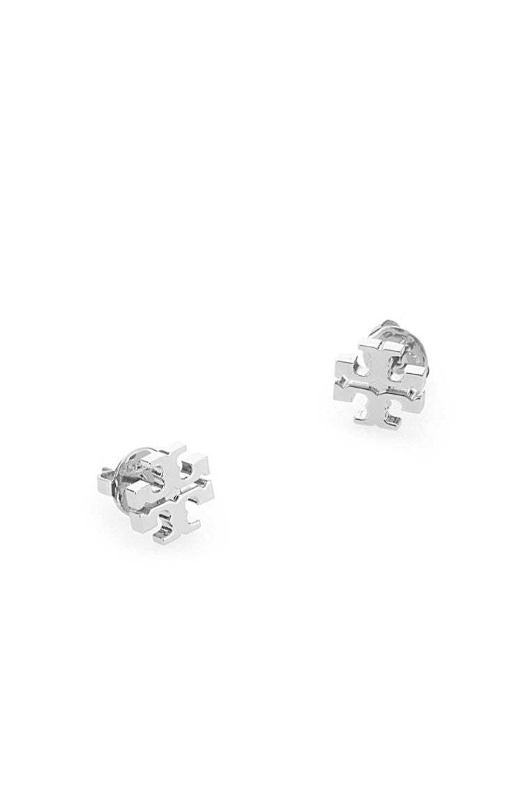Silver Logo Earrings 2