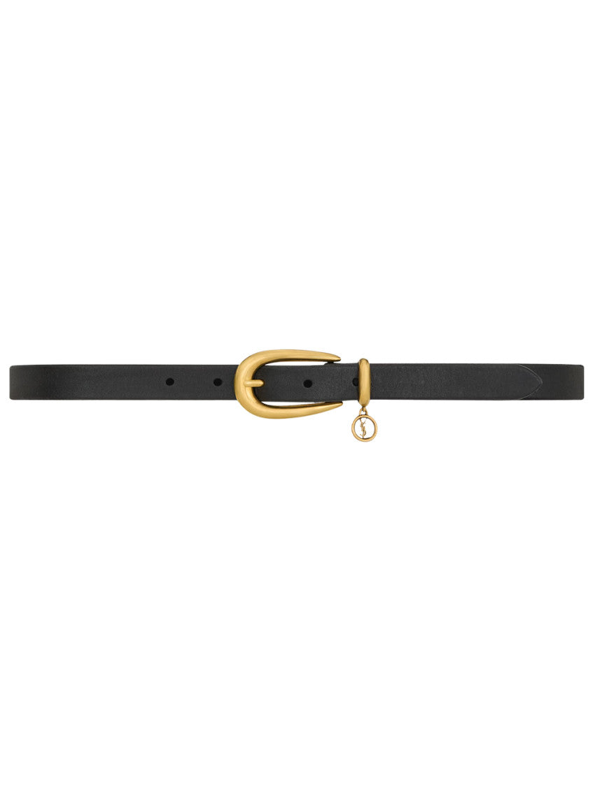 Black Charm Solid Belt 1