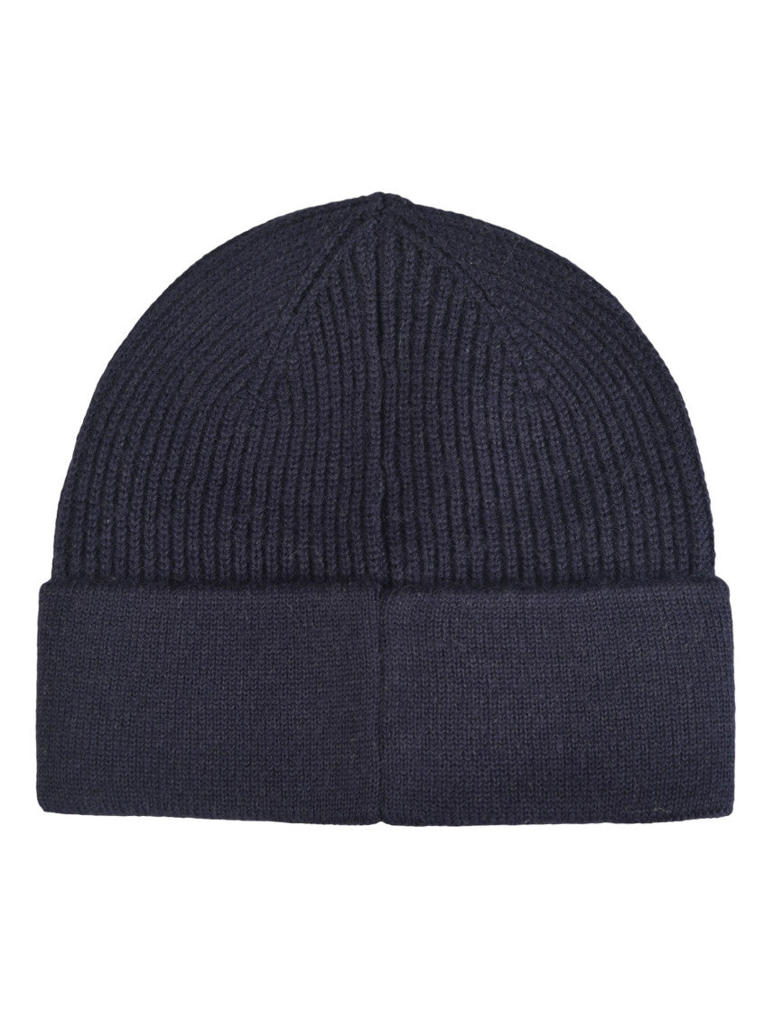 Navy Blue Logo Beanie Cap 3