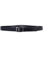 Navy Blue Logo Buckle Reversible Belt 1
