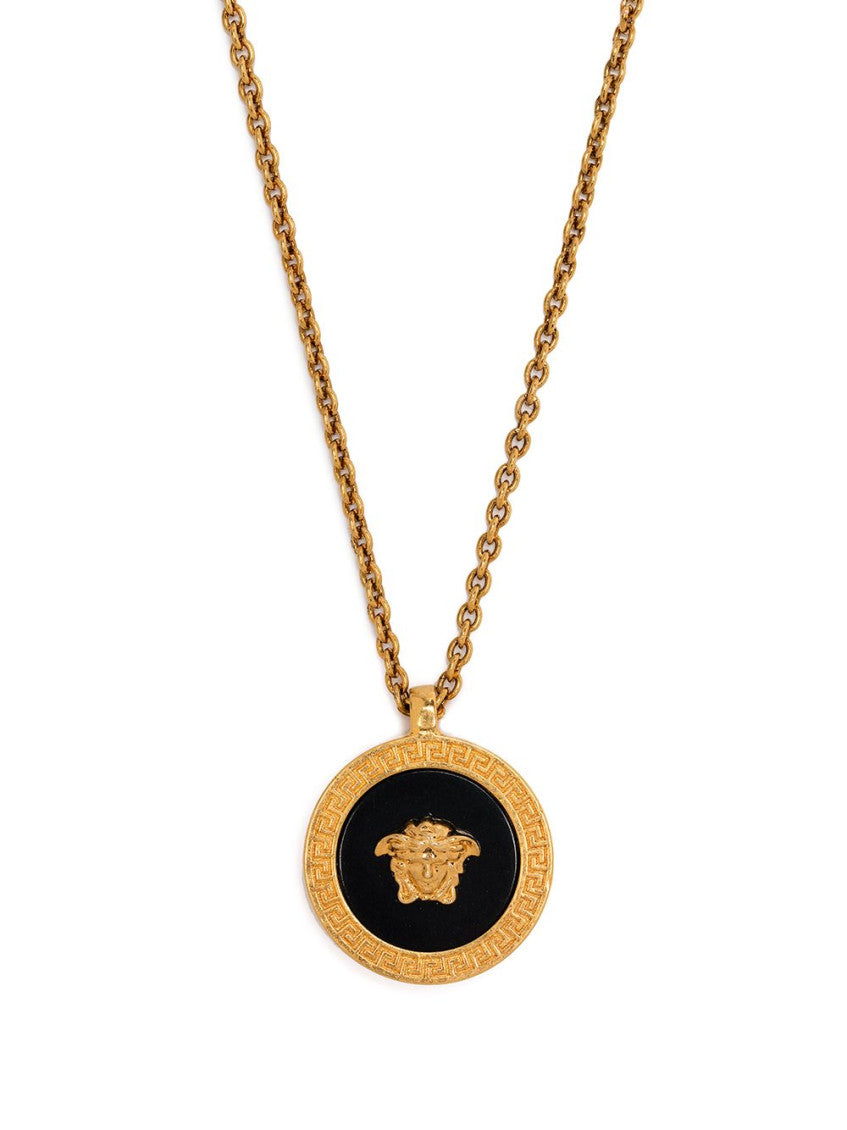 Golden Medusa Pendant Necklace 1