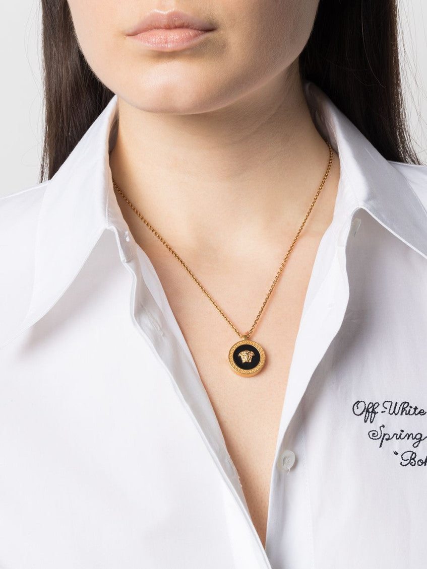 Golden Medusa Pendant Necklace 3