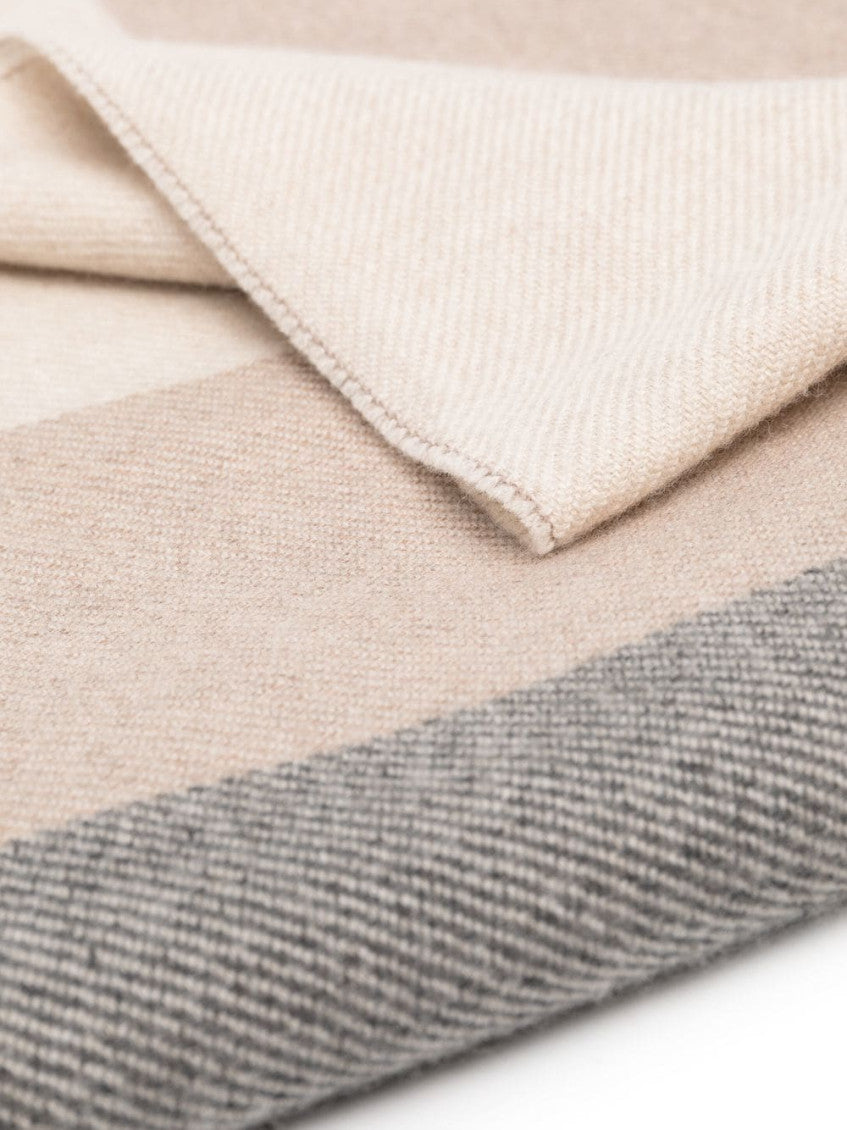 Beige Striped Scarf 2