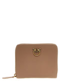 Beige Logo Zip Around Wallet 1