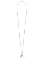 Silver Logo Drop Necklace 1