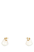 White Small Finn Earrings 1
