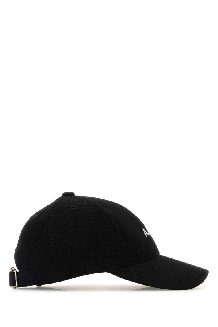 Black stretch cotton Charlie baseball cap  2