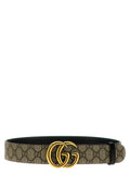 Beige 'GG Supreme’ reversible belt 1