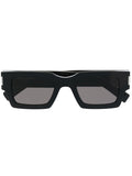 Black Rectangular  Sunglasses 1