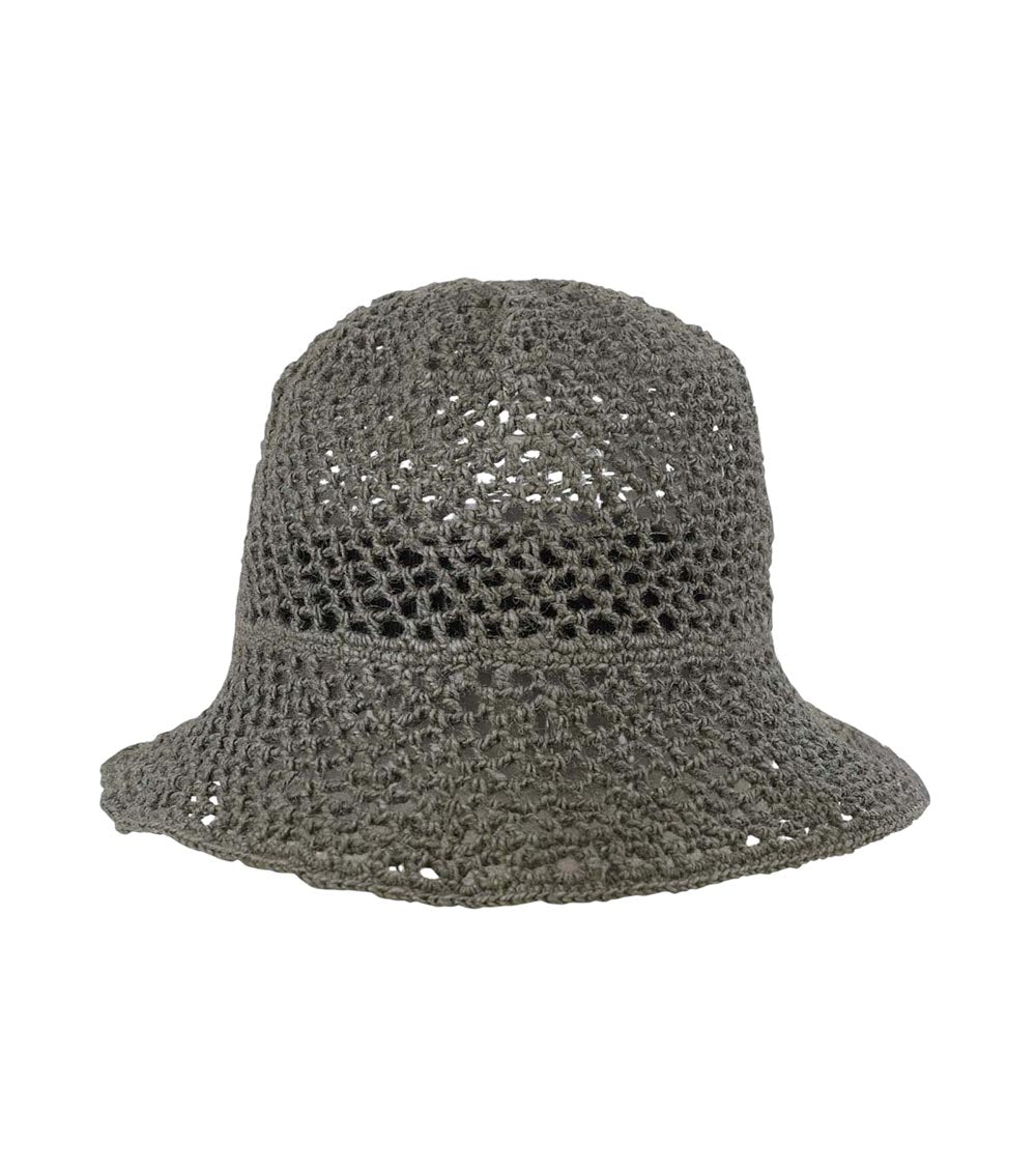 Grey Mesh Bucket Hat 1