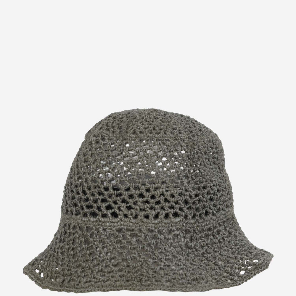 Grey Mesh Bucket Hat 2