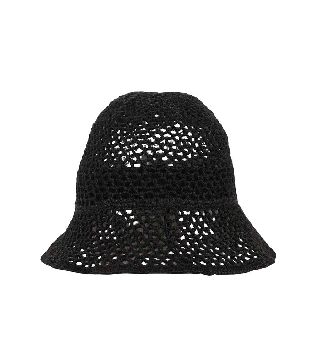 Black Mesh Bucket Hat 1