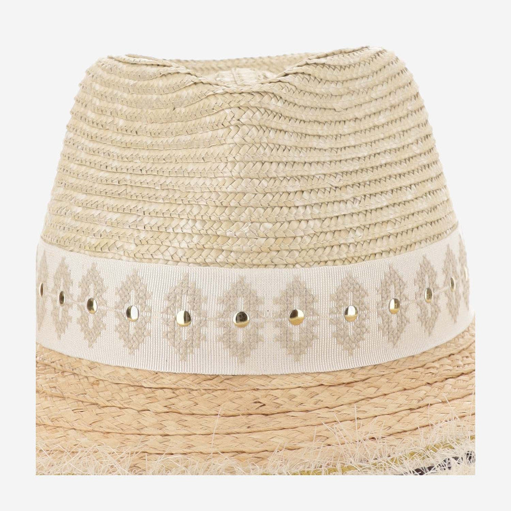 Natural Classic Studded Hat 4