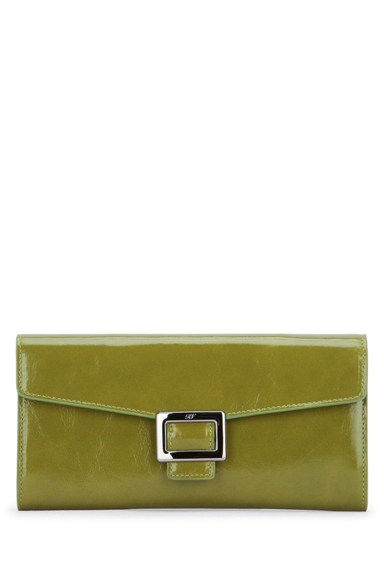Green Logo Solid Wallet 1
