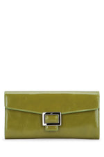 Green Logo Solid Wallet 1
