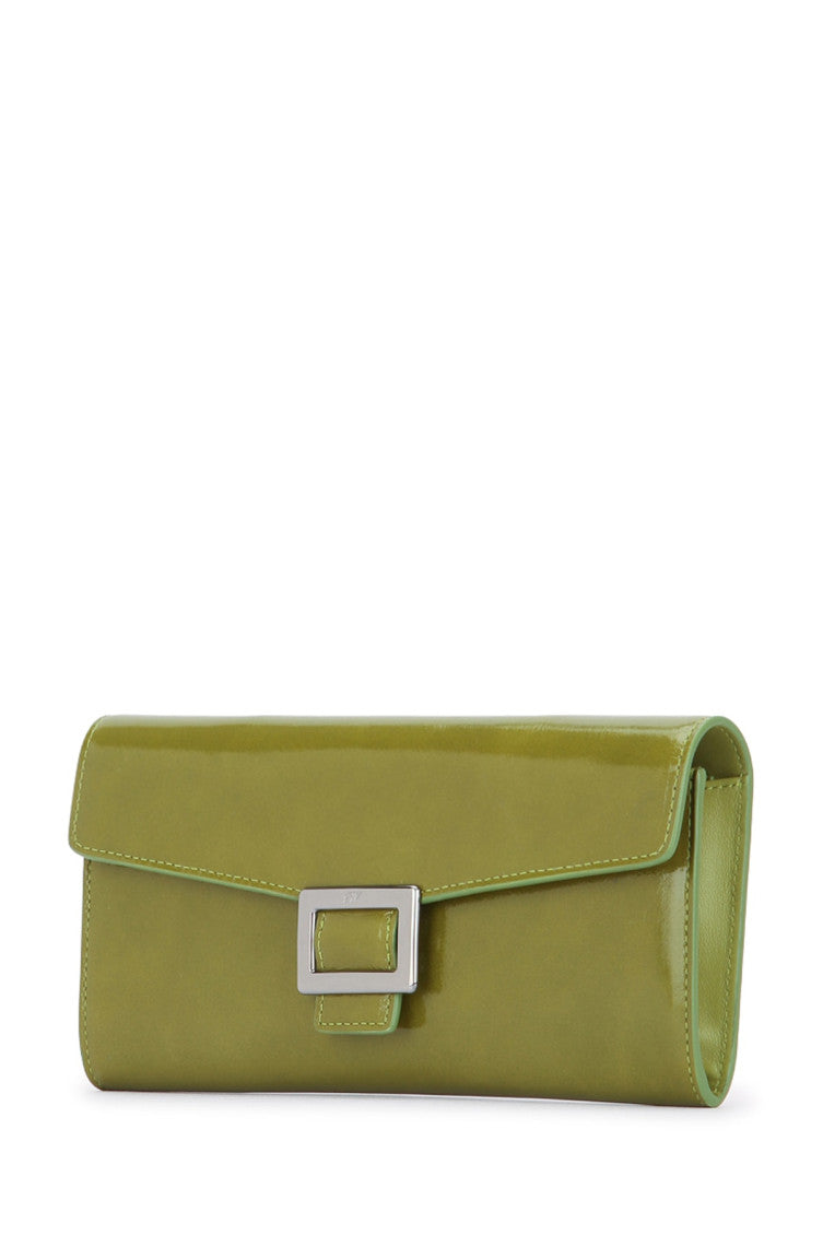 Green Logo Solid Wallet 2