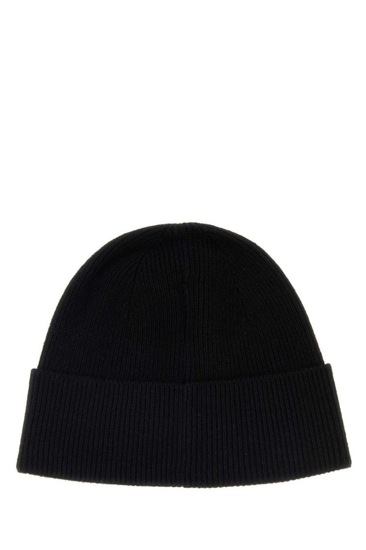 Black Logo Beanie Hat 2