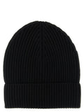 Black Wool Beanie Cap 1