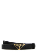 Black Logo Buckle Belt 1