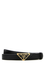Black Logo Buckle Belt 1