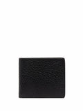 Black Textured Bifold Wallet 1