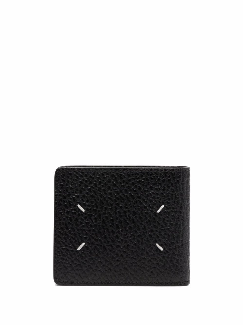 Black Textured Bifold Wallet 2