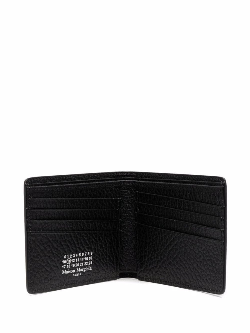 Black Textured Bifold Wallet 3