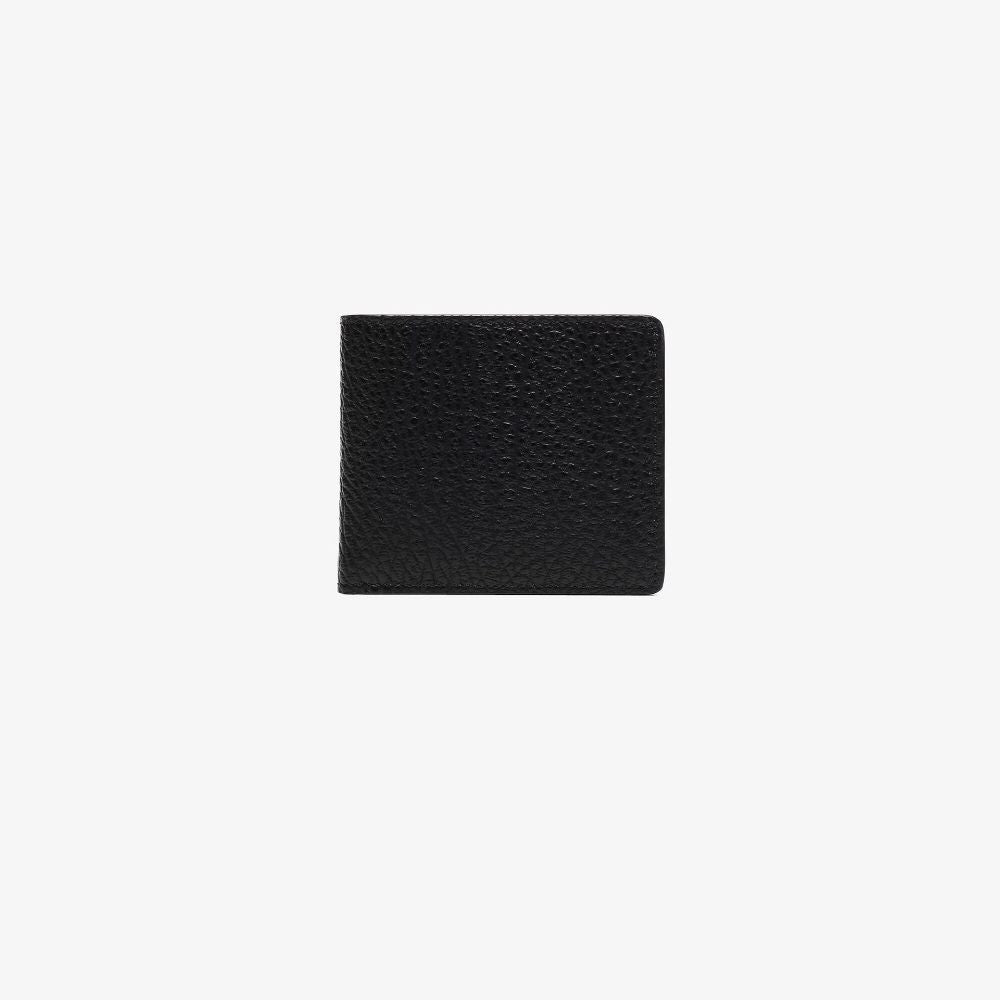 Black Textured Bifold Wallet 4