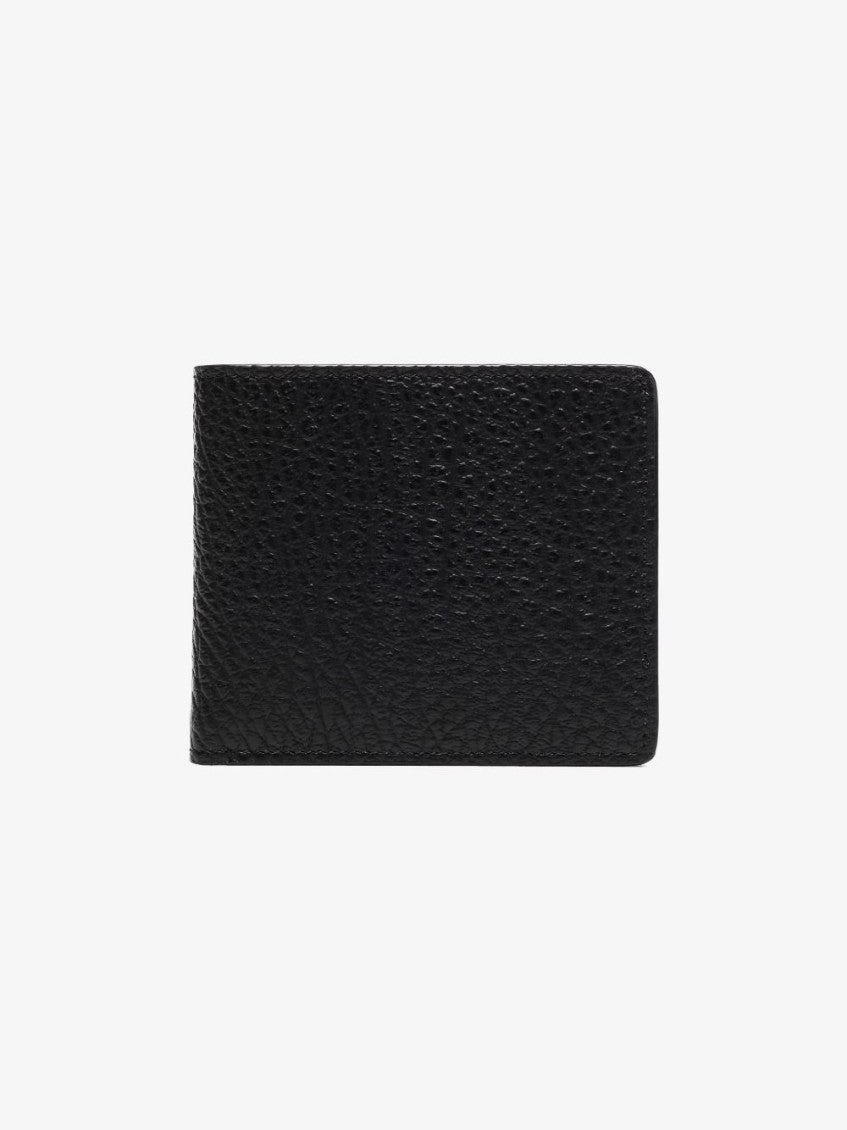 Black Textured Bifold Wallet 6