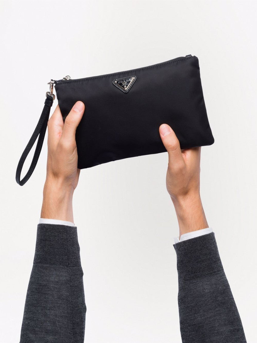Black Logo Wristlet 2