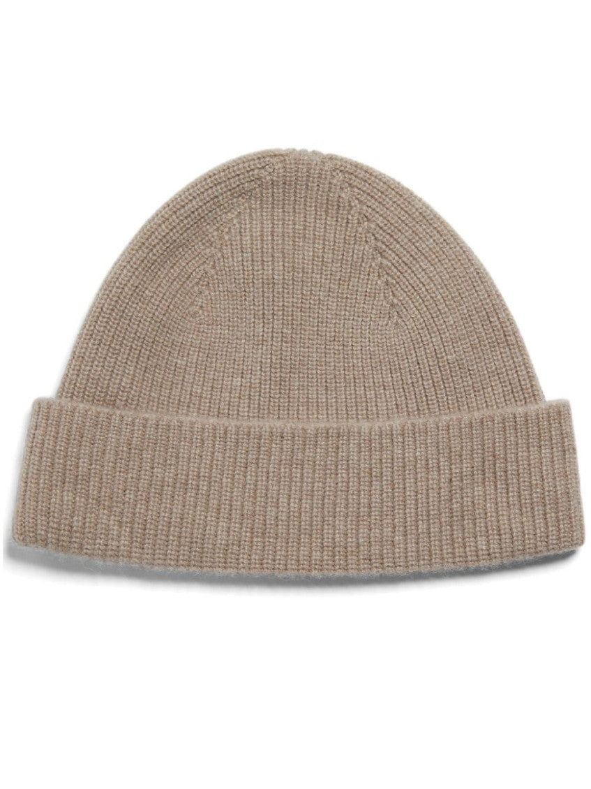 Beige Logo Beanie Hat 1