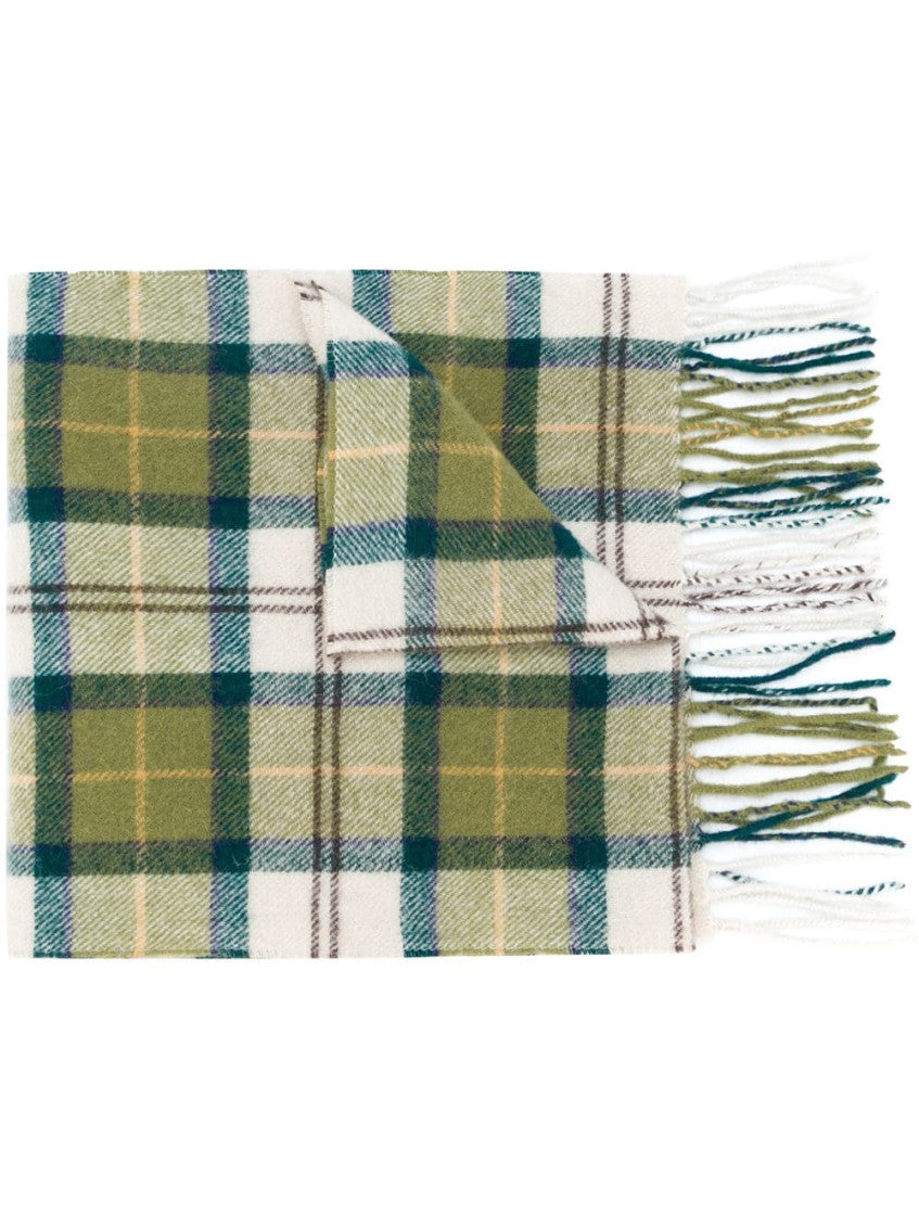 Green Tartan Pattern Scarf 1
