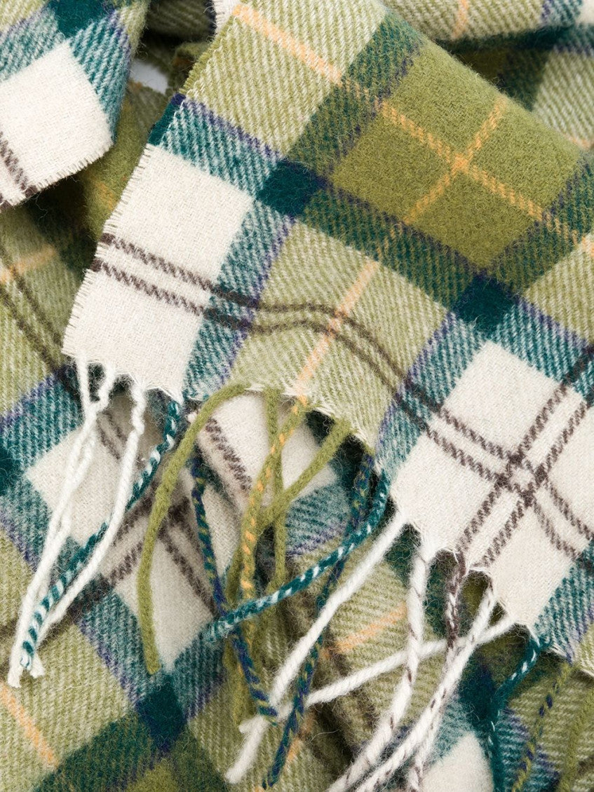Green Tartan Pattern Scarf 3