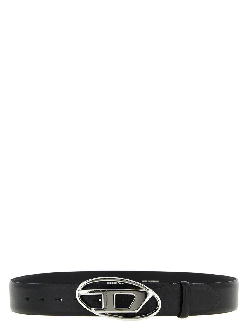 Black Logo Buckle Belt 1