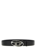 Black Logo Buckle Belt 1