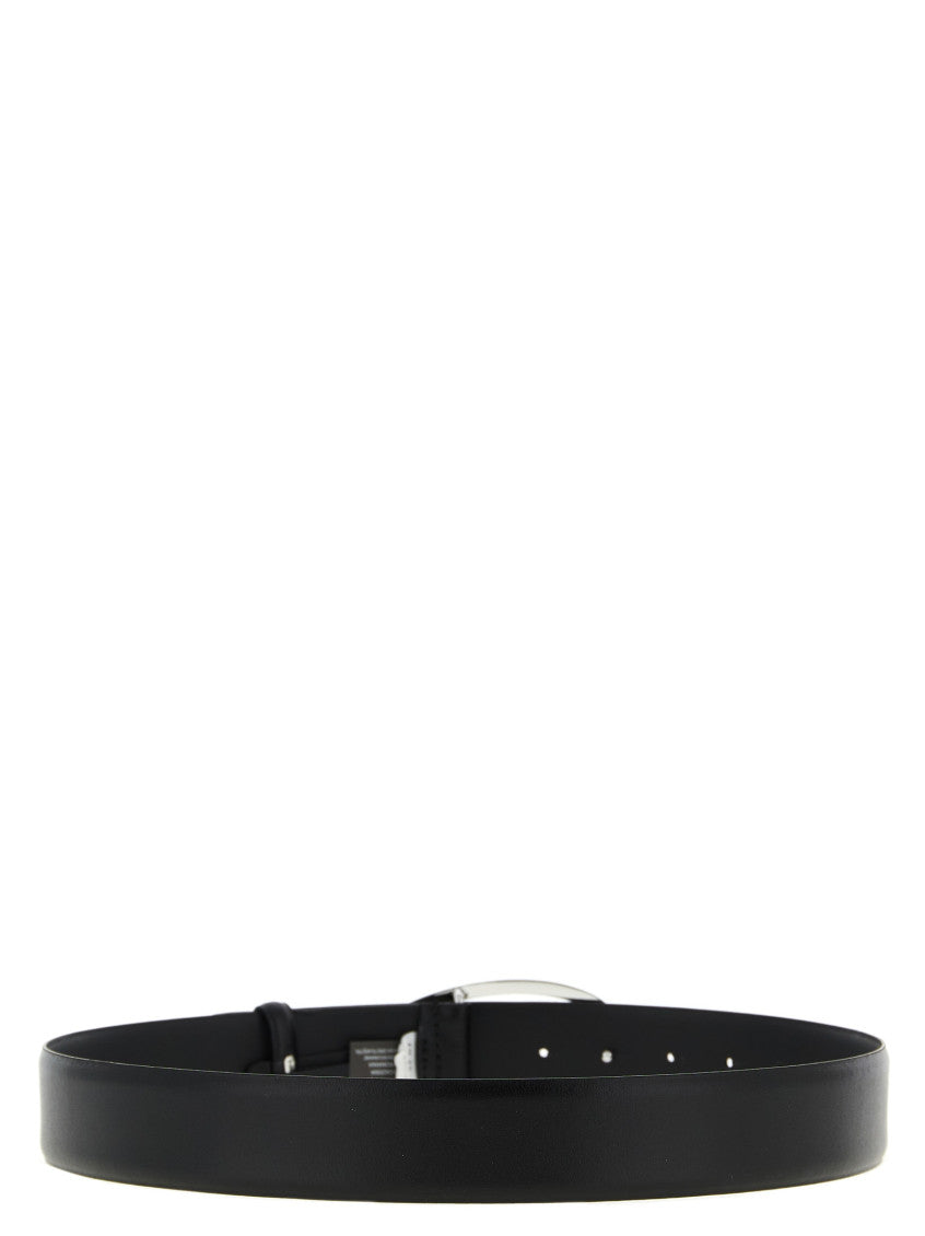 Black Logo Buckle Belt 2