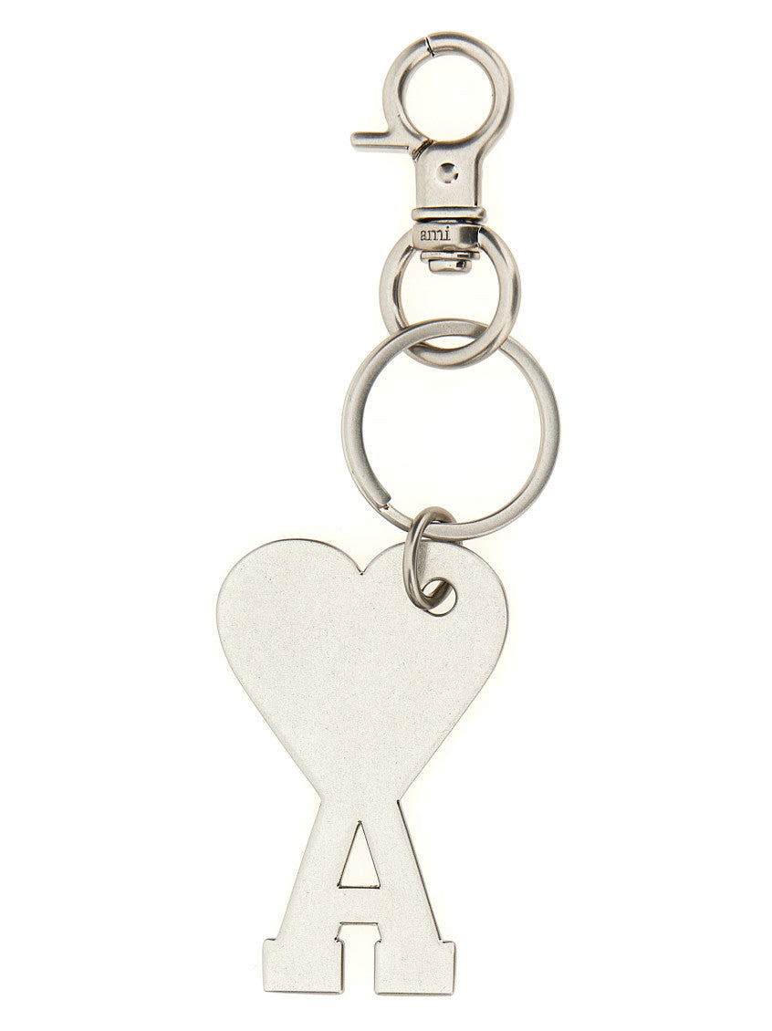 Silver Logo Charm Keyring 2