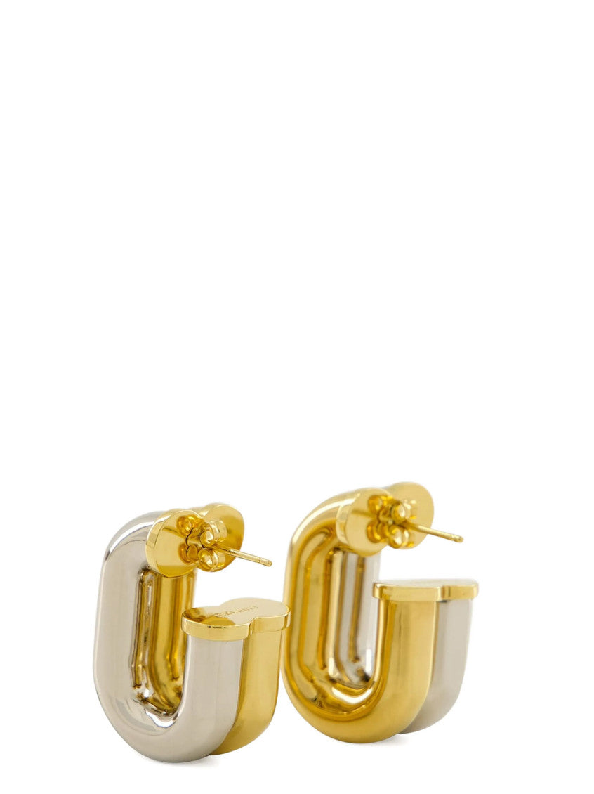 Two Tone XL Link Earrings 1