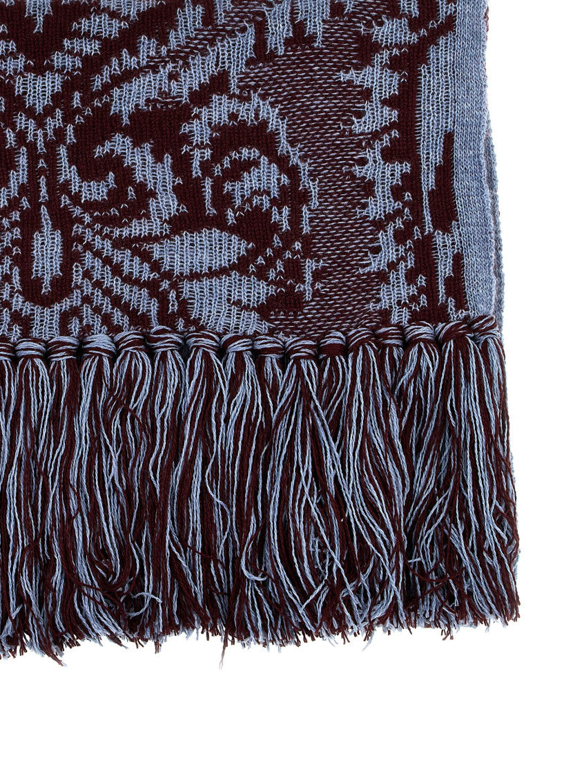 Multicolor 'Barocco' jacquard scarf 3